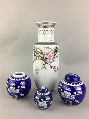 Lot 430 - A 20TH CENTURY CHINESE VASE AND OTHER ASIAN CERAMICS