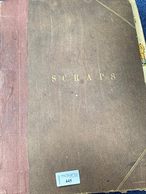 Lot 445 - A VICTORIAN SCRAP ALBUM