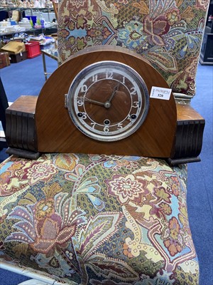 Lot 520 - A BENTIMA MANTLE CLOCK