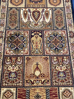 Lot 466 - A PERSIAN DESIGN CARPET RUNNER