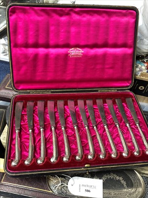 Lot 506 - A LOT OF CASED CUTLERY