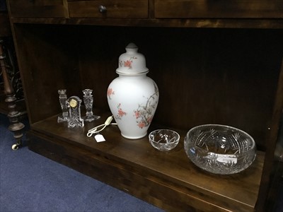 Lot 510 - A LOT OF CRYSTAL INCLUDING WATERFORD AND EDINBURGH CRYSTAL