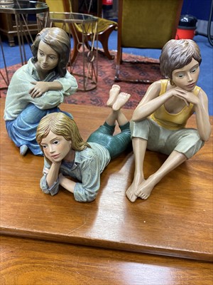 Lot 522 - A LOT OF THREE ENESCO PIAZZA FIGURES