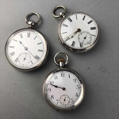 Lot 534 - A SILVER POCKET WATCH BY JOHN BENNET AND TWO OTHER POCKET WATCHES