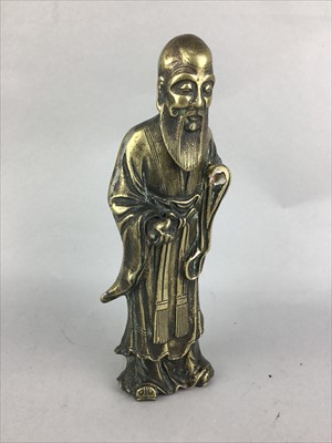 Lot 541 - A CHINESE BRONZE FIGURE OF SHAO LAO