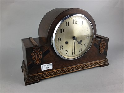 Lot 551 - A 20TH CENTURY ENFIELD MANTEL CLOCK