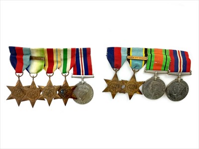 Lot 1431 - A LOT OF TWO BRITISH WWII GROUPS
