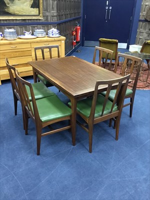 Lot 563 - A MID 20TH CENTURY TEAK DINING SUITE