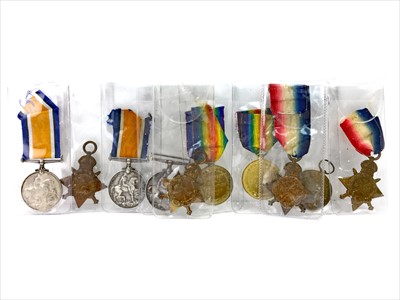 Lot 1432 - A GROUP OF BRITISH WWI MEDALS