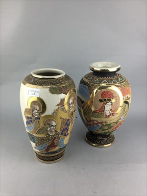 Lot 323 - A LOT OF THREE JAPANESE VASES