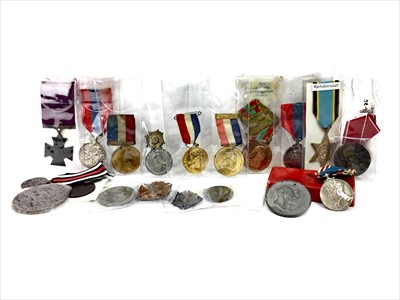 Lot 1441 - A LOT OF TWO IMPERIAL SERVICE MEDALS AND OTHERS