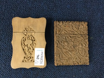 Lot 762 - A LOT OF TWO 20TH CENTURY CHINESE CARD CASES