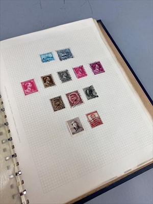 Lot 127 - A LOT OF TWO ALBUMS OF WORLD STAMPS AND AN ALBUM OF GERMAN STAMPS