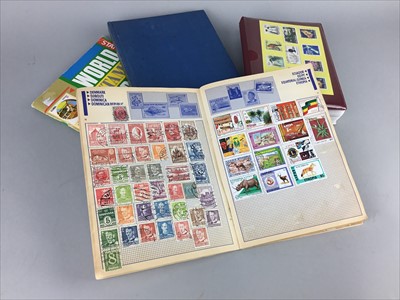Lot 133 - A LOT OF FOUR ALBUMS OF COMMONWEALTH AND WORLD STAMPS