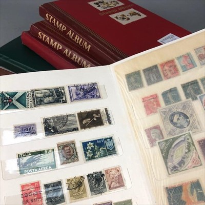 Lot 134 - A LOT OF SIX ALBUMS OF WORLD STAMPS