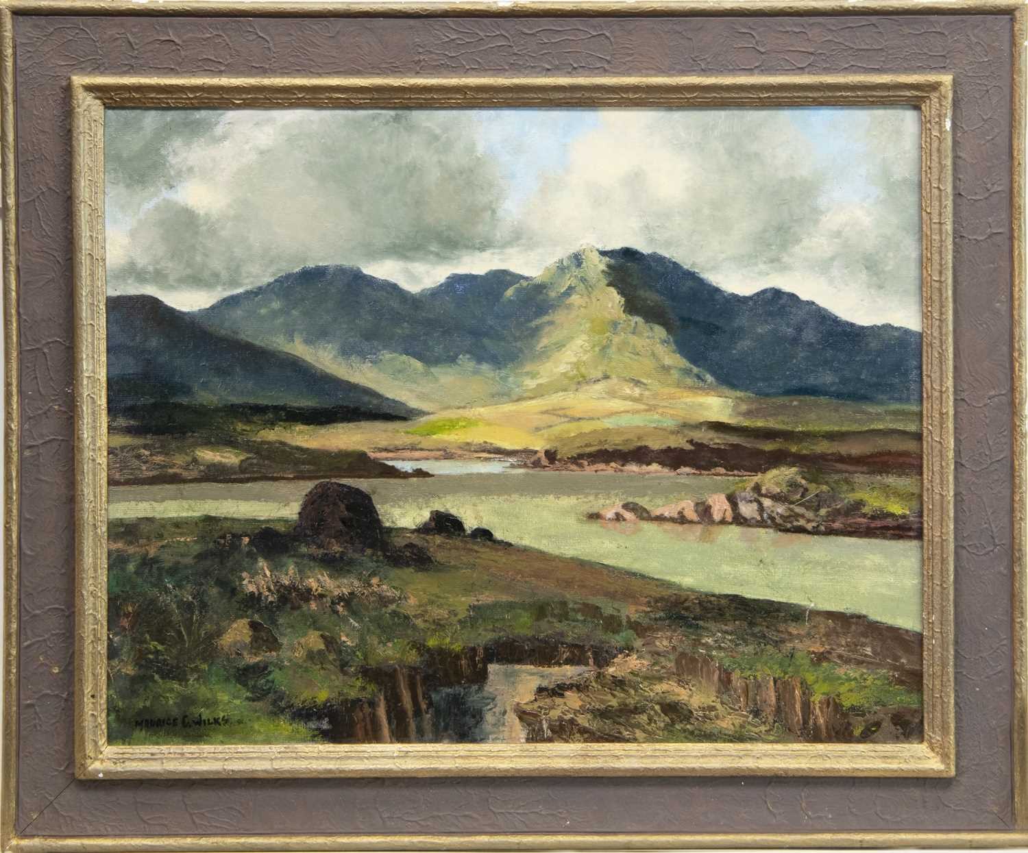 Lot 3 - IRISH LANDSCAPE, AN OIL BY MAURICE CANNING WILKS