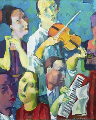 Lot 577 - CONCERT, AN OIL BY ANDREI BLUDOV