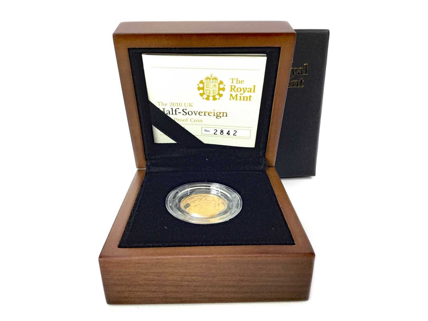 Lot 18 - A THE ROYAL MINT THE 2010 HALF SOVEREIGN