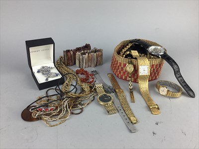 Lot 172 - A LOT OF COSTUME JEWELLERY AND WATCHES