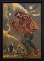 Lot 16 - * PETER HOWSON OBE, SAUL oil on canvas, signed...