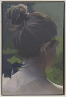 Lot 25 - * SIAN SMITH, PENSIVE oil on canvas, signed...