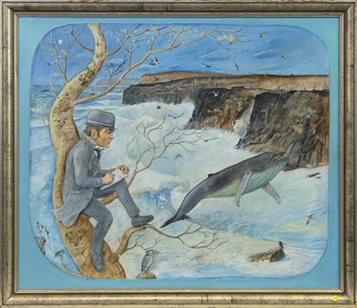 Lot 590 - MCGONAGLE AND THE TAY WHALE, AN OIL BY JOHN JOHNSTONE