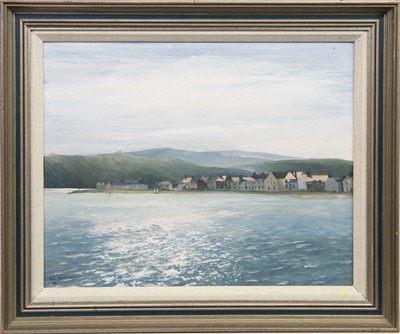 Lot 217 - ULLAPOOL, AN OIL BY GEORGE EDWARDS