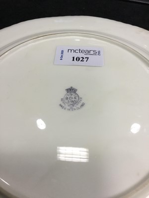 Lot 1027 - A ROYAL WORCESTER CABINET PLATE BY R. SEBRIGHT