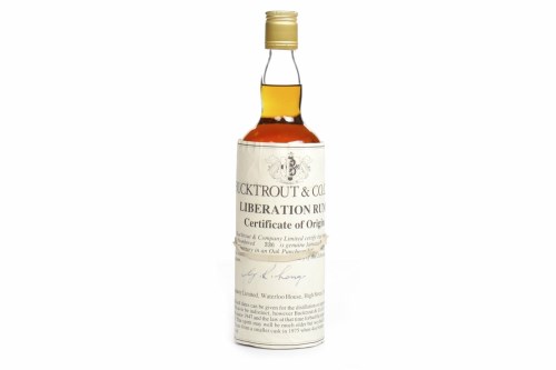 Lot 1406 - BUCKTROUT'S 40 YEAR OLD LIBERATION RUM Fine...