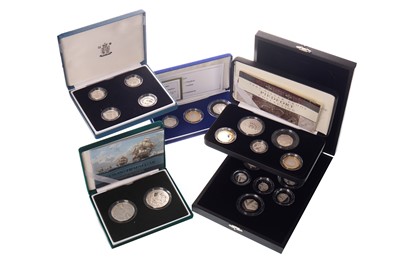 Lot 64 - FIVE SILVER COIN SETS