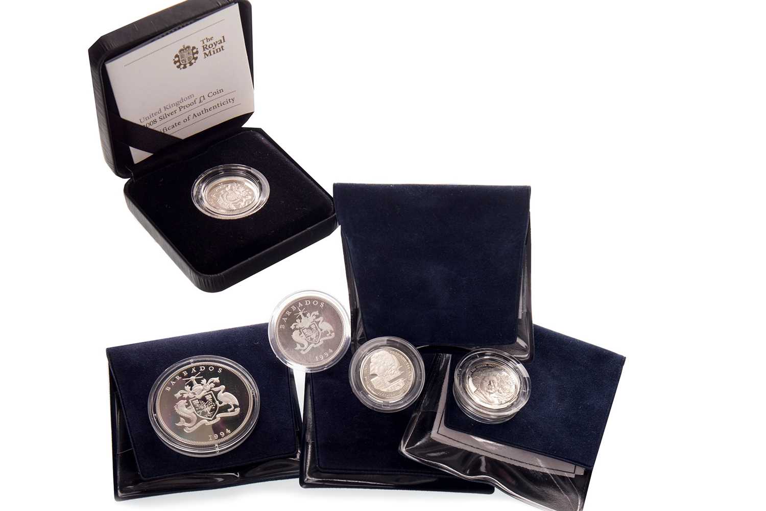 Lot 81 - FIVE SILVER COINS