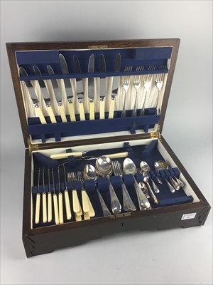 Lot 81 - A CANTEEN OF PLATED CUTLERY