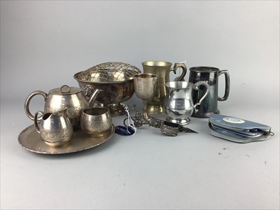 Lot 259 - A LOT OF SILVER PLATED AND PEWTER WARE