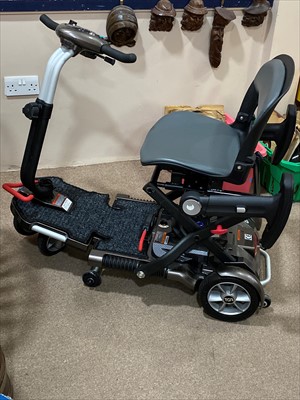 Lot 336 - A TGA MOBILITY SCOOTER ALONG WITH PRINTER