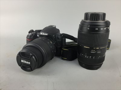 Lot 375 - A NIKON CAMERA WITH ACCESSORIES AND OTHER EQUIPMENT