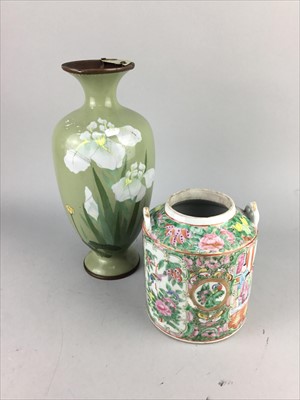 Lot 341 - A CHINESE CANTON VASE AND THREE OTHERS