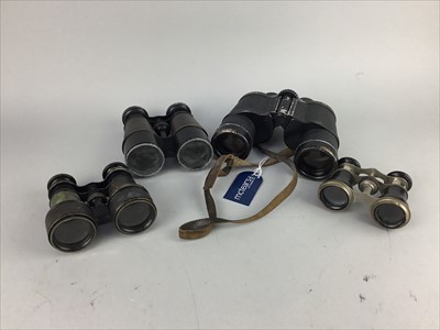 Lot 348 - A LOT OF FOUR PAIRS OF BINOCULARS