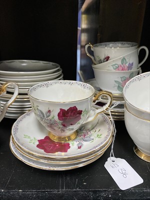 Lot 316 - A SUSIE COOPER PART TEA SERVICE ALONG WITH ANOTHER TWO PART TEA SERVICES