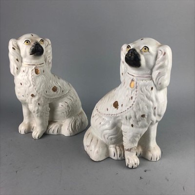 Lot 315 - A PAIR OF STAFFORDSHIRE WALLY DOGS