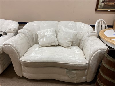 Lot 298 - A LOT OF TWO MODERN SOFA'S AND MATCHING CHAIR