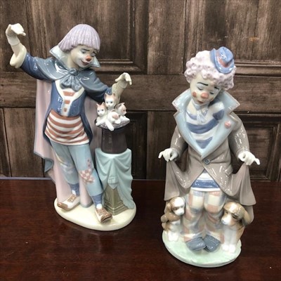 Lot 417 - A LOT OF TWO LLADRO CLOWN FIGURES