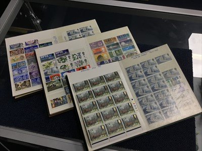 Lot 451 - A LOT OF FOUR STAMP STOCK BOOKS AND LOOSE STAMPS