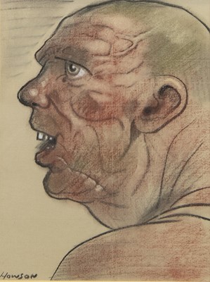 Lot 729 - TAM, A PASTEL BY PETER HOWSON