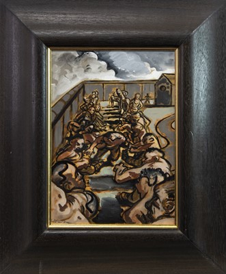 Lot 744 - IMPRISONED, A MIXED MEDIA BY PETER HOWSON