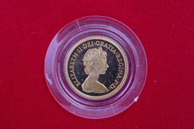 Lot 78 - A GOLD PROOF HALF SOVEREIGN, 1980