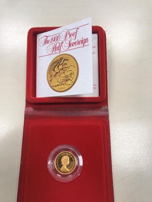 Lot 78 - A GOLD PROOF HALF SOVEREIGN, 1980
