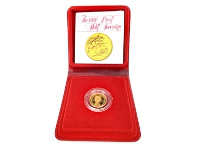 Lot 79 - GOLD PROOF HALF SOVEREIGN, 1980