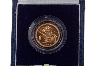 Lot 80 - A GOLD PROOF HALF SOVEREIGN, 1983