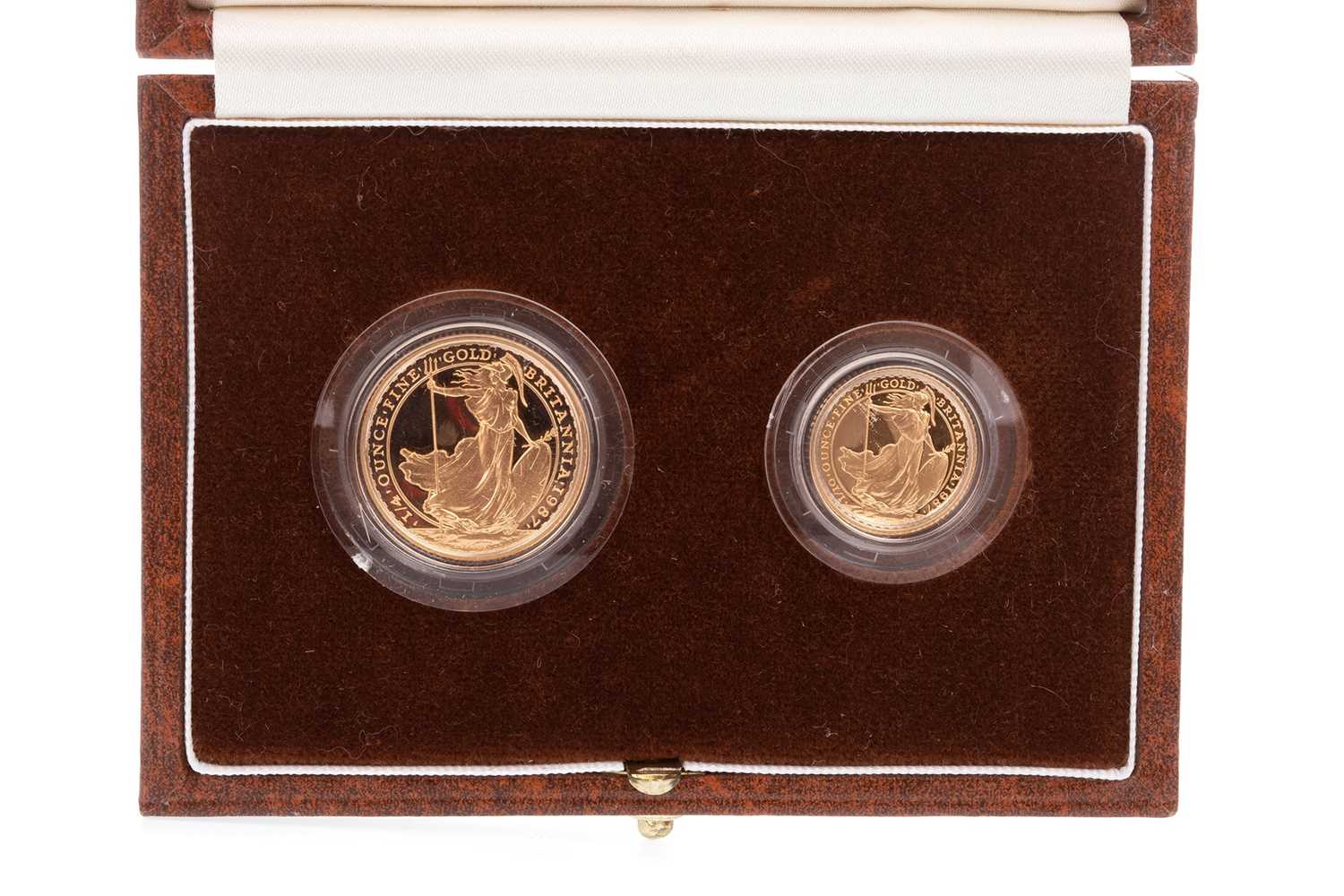 Lot 89 - A THE ROYAL MINT BRITANNIA TWO COIN SET PROOF