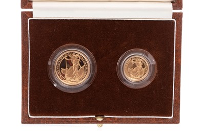 Lot 89 - A THE ROYAL MINT BRITANNIA TWO COIN SET PROOF